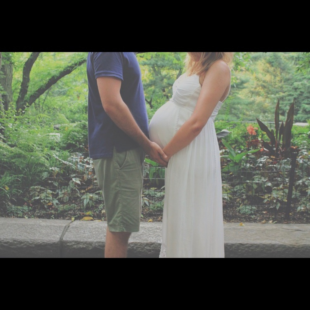 Maternity long white dress perfect for sum…